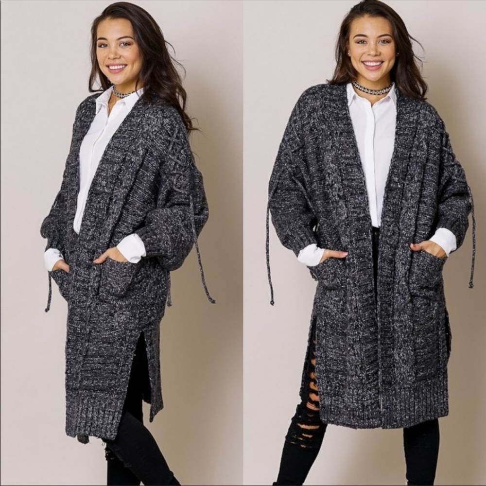 🔴Cable Knit Cardigan - Picture 6 of 8